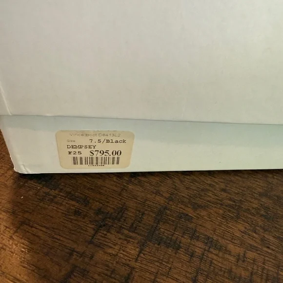 Vince Black Italian Leather Heeled Dempsey Boots - Picture 4 of 13